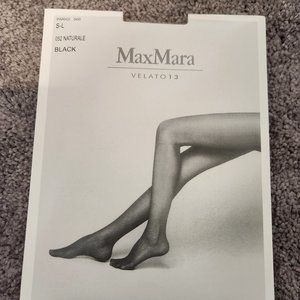 BRAND NEW MaxMara Tulle 30 Tights (SIZE M) Black